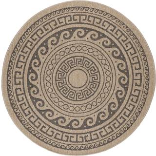 Comilla Rund Udendørs tæppe Vintage - Sort - 160x160 (Rund)