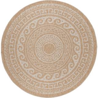 Comilla Rund Udendørs tæppe Vintage - Beige - 200x200 (Rund)