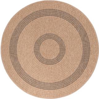 Comilla Rund Udendørs tæppe Vintage - Sort - 160x160 (Rund)
