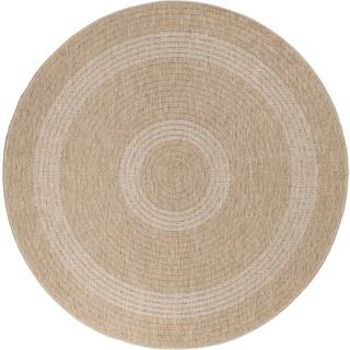 Comilla Rund Udendørs tæppe Vintage - Beige - 120x120 (Rund)