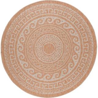 Comilla Rund Udendørs tæppe Vintage - Beige - 120x120 (Rund)