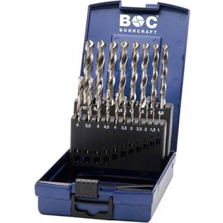 BOHRCRAFT Spiralborsæt KG10 HSS-G ABS-Box /1-10x0,5/19-dele