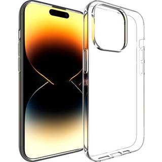 iPhone 15 Pro Fleksibel Plastik Bagside Cover - Gennemsigtig