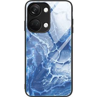OnePlus Nord 3 (5G) Cover m. Glasbagside - Blå Marmor