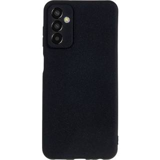 Samsung Galaxy M13 Mat Fleksibelt Plastik Bagside Cover - Sort