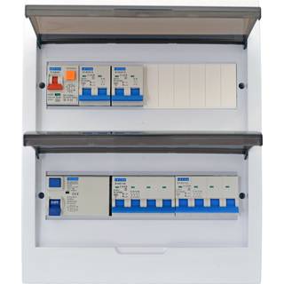 E-Line færdigkonfigureret gruppetavle, 24M med kombi relæ