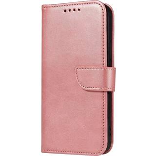 iPhone 13 Mini Læder Flip Cover m. Pung & Magnetisk Luk - Rose Gold