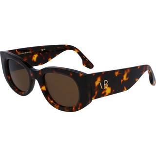 Victoria Beckham Kvinde VB654S 234 Solbriller Acetat Havana Brun Rund Normal Fotokromatisk