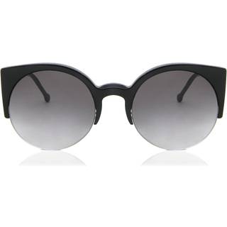 Retrosuperfuture Unisex PHV Lucia Black Solbriller Acetat Sort Bordeaux Firkantet Normal