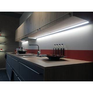 LED-underskabsbelysning ModuLite F, aluminium, 60 cm, 4.000 K, aluminium