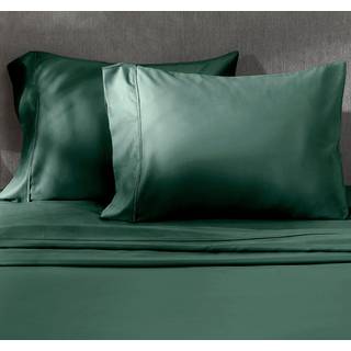 Standard queen size pillowcase s?t - 400 tr?dt?lling 100% bomuldssaten s?t med 2 pudebetr?k d?kker ?ndbar afk?ling ekstra bl?de pudebetr?k til b?