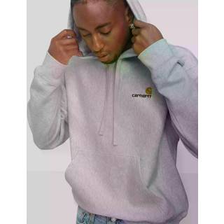 Sweatshirt Carhartt WIP Hooded American Script Sweat Ash Heather XL - Ash Heather - XL