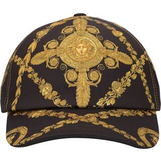 Versace Maschera Baroque satin baseball cap - yellow - S