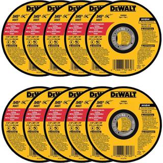 DEWALT DW8062 4-1/2 """" X.045 """" X7/8 """" Metalvinkellinder tynd cutoff hjul 10 pakke