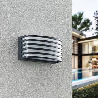 LED udendørs væglampe Kamenu PRIOS, Aluminium/grå/zink, Aluminium, Moderne