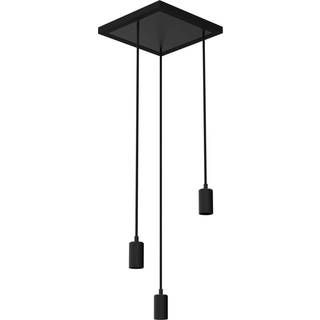 SEGULA Madox Square 3X Wave hængelampe sort E27