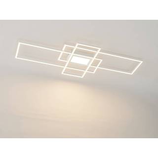 Lindby LED-loftlampe Caitlin, hvid, metal, 105 cm