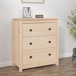 skænk 70x35x80 cm massivt fyrretræ