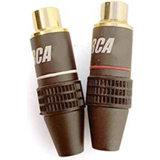 SUPRA RCA6 Phono hun stik til max. 6 mm. kabel | 1 par | PRIS-MATCH