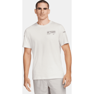 Nike Training Dri Fit Flash T Shirt Off White
