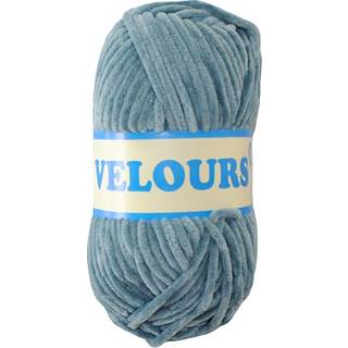 Velour garn 100g - Demin 022 (På lager i butik)