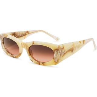 Etnia Barcelona Calabasas Sun WH 54 Solbriller Kvinder Hvid - White Pattern Brown - 54mm