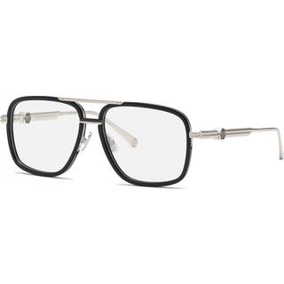 Philipp Plein VPP063M 0K07 58 Briller Mænd Black - Black Silver - 58mm