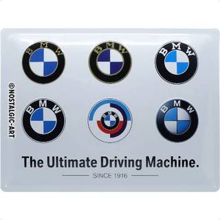 BMW Metalskilt BMW "Logos" Mål: 40 x 30 cm