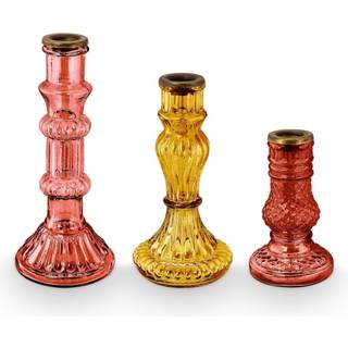 Glas lysestager fra PIP STUDIO - PINK