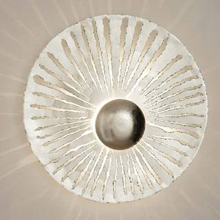 Pietro LED-væglampe, rund form, sølv