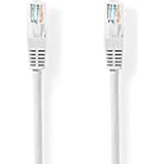 Cat 5e kabel | U/UTP | RJ45 Han | RJ45 Han | 5.00 m | Runde | PVC | Hvid | Mærke