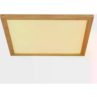 Lucande loftlampe Joren, 52 cm, træ, CCT, fjernbetjening
