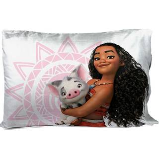 Jay Franco Disney Moana 1 Pack Reversible Pillowcase - Tropical Patchwork Double -sidet pudebetr?k - Funktioner Pua Kids Super Soft Bedding