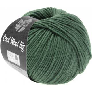 Lana Grossa Cool Wool Big 967 Resedagrøn Indhold:100% ren ny, ekstrafin merinould Vægt/Længde: 50 g = ca. 120 meter Anbefalede pinde: 3.50-4.00 mm Strikkefasthed: 10 x 10 cm = 19 m x 26 p Vask:Finvask 30º/ Tørres fladt.