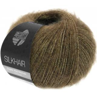 Lana Grossa Silkhair 165 Olive Brown Yarn