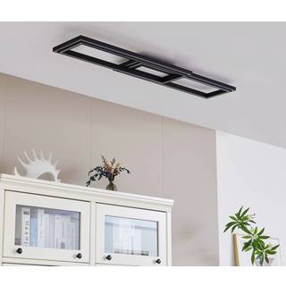 Lucande Smart LED-loftslampe Tjado 115 cm sort RGB CCT