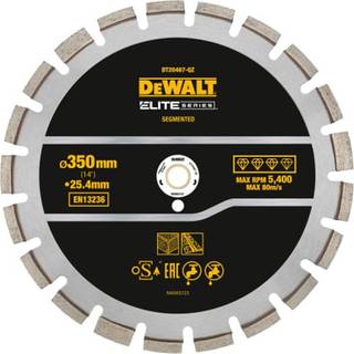 Diamantskæreskive DeWalt DT20467-QZ; 350 mm