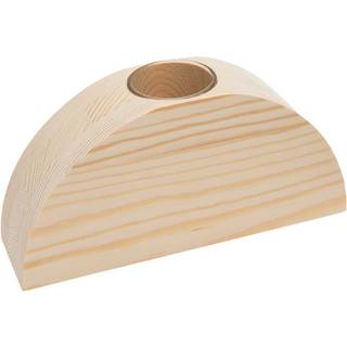 Holz-Regenbogen mit großer Glasvase 18x9x5cm