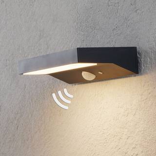 Lindby udendørs LED-væglampe Maresia, sensor, antracit