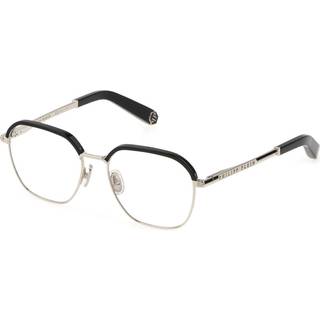 Philipp Plein VPP017M 0579 52 Briller Mænd Black - Black Silver - 52mm