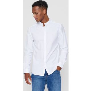 KANTT Oxford Skjorte LS Rome - Hvid