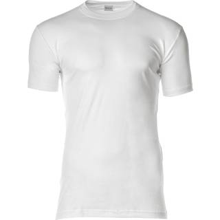 Novila Herren T-Shirt weiß Reine Baumwolle unifarben