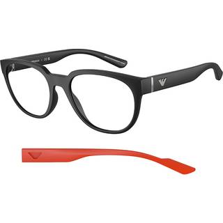 Emporio Armani EA3224F Asian Fit 5001 54 Briller Mænd Black - Matte Black - 54mm