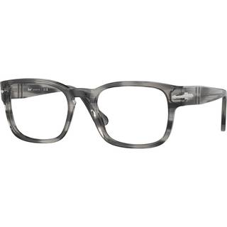 Persol Unisex PO3334V 1192 Optiske stel Acetat Grå Transparent Firkantet Normal