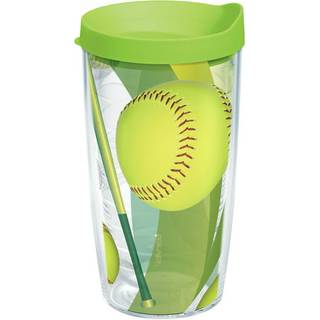 Tervis softball - Overalt i USA Double Walled Isoleret Tumbler Travel Cup holder drikkevarer koldt og varmt 16oz klassiker