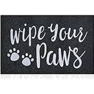 AAZZKANG Velkomstm?tte Stor 36""""x24"""" Funny Wipe Your Paws D?rm?tte med skridsikker gummibagside Let at reng?re Hunded?rsm?tte Indend?rs hovedd?r