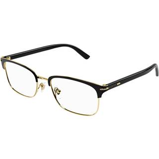 Gucci Mand Gucci GG1448O 001 Optiske stel Metal Guld Transparent Firkantet