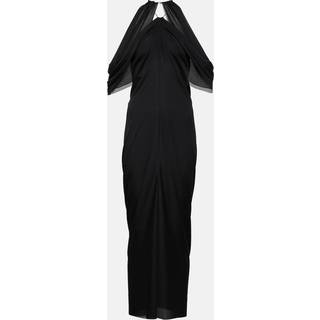 JW Anderson Off-shoulder draped midi dress - black - XL