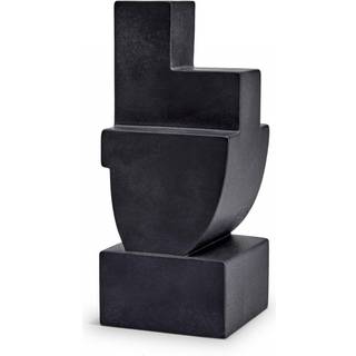 L'Objet Decorative Objects - 'Cubisme' bookend in Black Earthenware