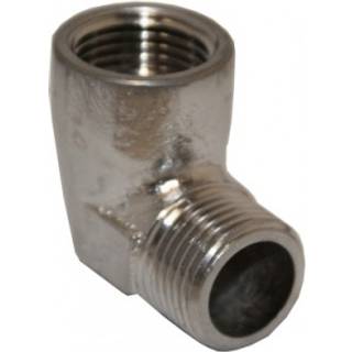 Vinkel 3/4'' 90gr muffe/nippel, forkromet